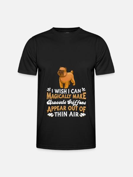 Brussels Griffon Dog - Men's Functional T-Shirt - black