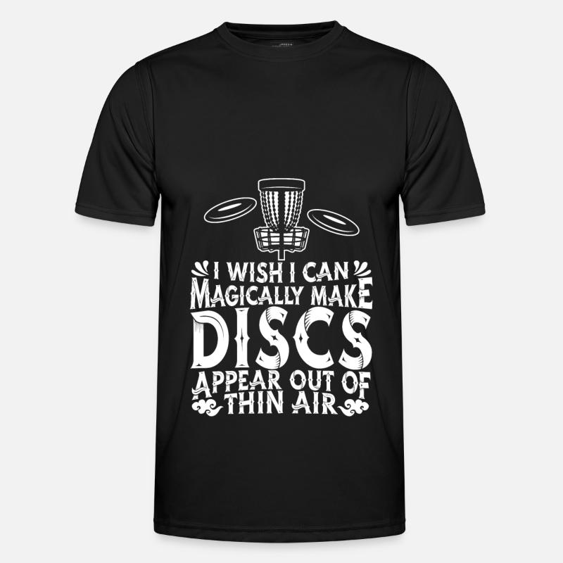 Frisbee Golf - Männer Funktions-T-Shirt - Schwarz