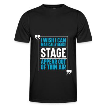 Theater - Männer Funktions-T-Shirt - Schwarz - Vorne - AI Model Male 178 dark (178cm)
