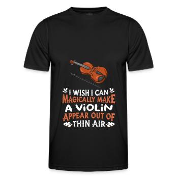 Violinist Violinist Violinist Violin Violin - Men's Functional T-Shirt - black - Front - AI Model Male 178 dark (178cm)