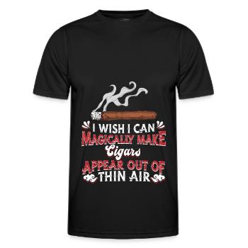 Zigarre - Männer Funktions-T-Shirt - Schwarz - Vorne - AI Model Male 178 dark (178cm)