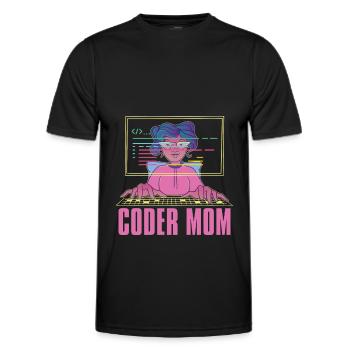 Programmer Coder Software Developer - Men's Functional T-Shirt - black - Front - AI Model Male 178 dark (178cm)