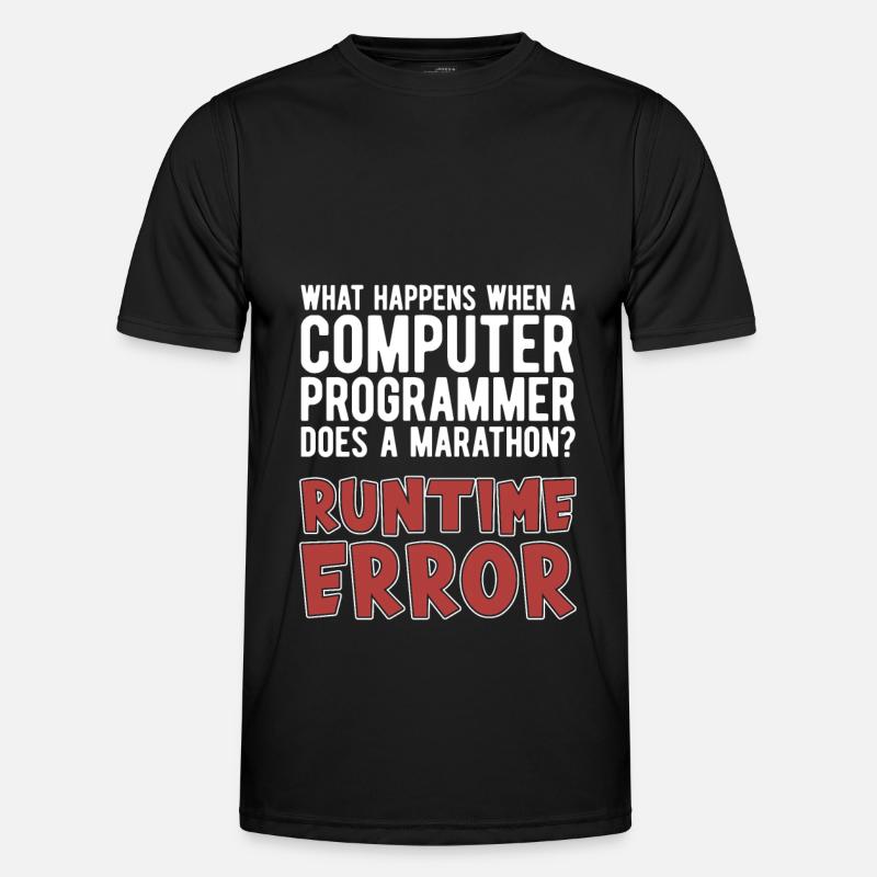 Programmierer Coder Software Entwickler - Männer Funktions-T-Shirt - Schwarz