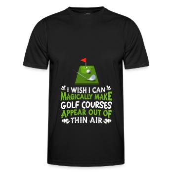 Golf Golfer Golfer Golfer Golf Course - Men's Functional T-Shirt - black - Front - AI Model Male 178 dark (178cm)