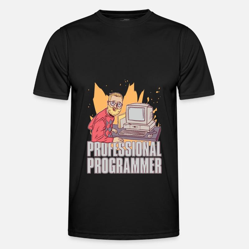 Programmierer Coder Software Entwickler - Männer Funktions-T-Shirt - Schwarz