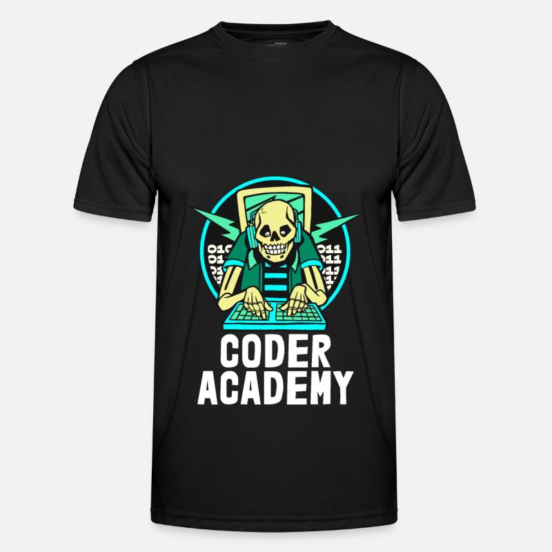Programmierer Coder Software Entwickler - Männer Funktions-T-Shirt - Schwarz