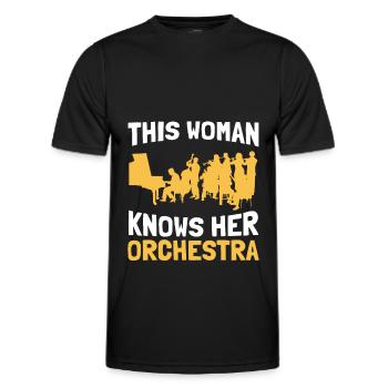 Orchestre Concert Classique Musique Classique - T-shirt sport Homme - noir - Devant - AI Model Male 178 dark (178cm)