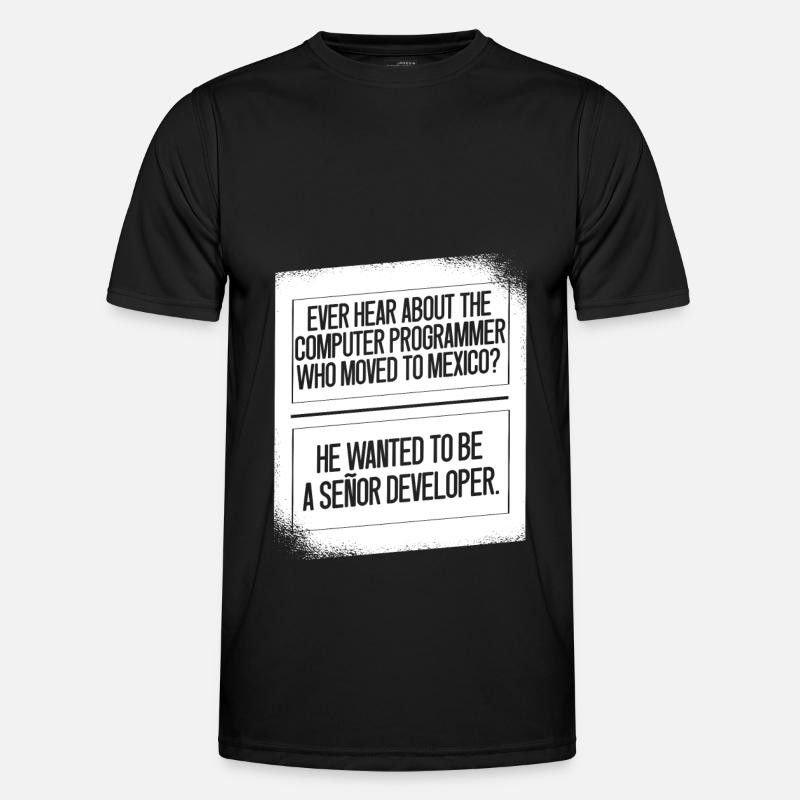 Programmierer Coder Software Entwickler - Männer Funktions-T-Shirt - Schwarz