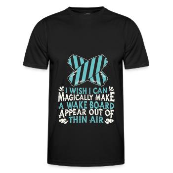 Wakeboarden Wakeboarding Wakeboard - Männer Funktions-T-Shirt - Schwarz - Vorne - AI Model Male 178 dark (178cm)