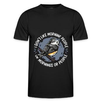 Oiseaux Oiseaux - T-shirt sport Homme - noir - Devant - AI Model Male 178 dark (178cm)