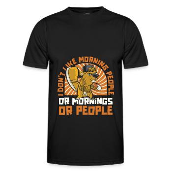 Castor - T-shirt sport Homme - noir - Devant - AI Model Male 178 dark (178cm)