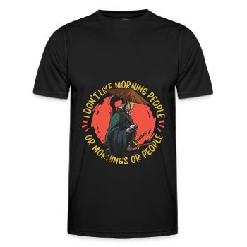Samouraï - T-shirt sport Homme - noir - Devant - AI Model Male 178 dark (178cm)