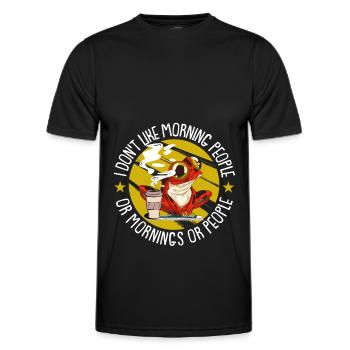 Grenouille Grenouille Amphibien - T-shirt sport Homme - noir - Devant - AI Model Male 178 dark (178cm)
