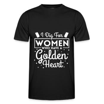 Gold Mining Gold Mine - Men's Functional T-Shirt - black - Front - AI Model Male 178 dark (178cm)