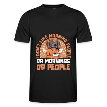 Great Dane Dog - Men's Functional T-Shirt - black - Front - AI Model Male 178 dark (178cm)