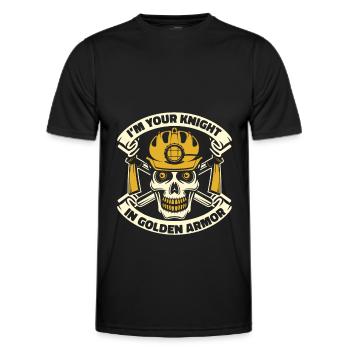 Gold Mining Gold Mine - Men's Functional T-Shirt - black - Front - AI Model Male 178 dark (178cm)