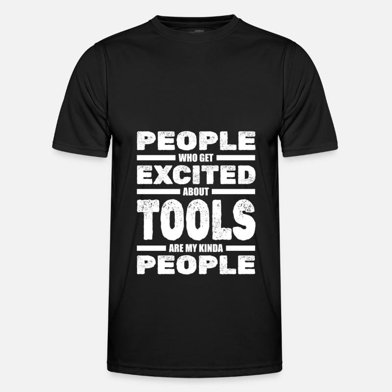 Handwerker Heimwerker Bauarbeiter - Männer Funktions-T-Shirt - Schwarz
