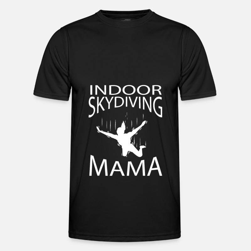Indoor-Skydiving - Männer Funktions-T-Shirt - Schwarz