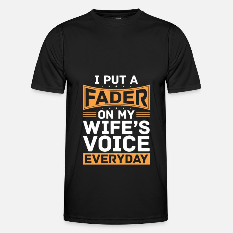Tontechniker Sound Audio Engineer - Männer Funktions-T-Shirt - Schwarz