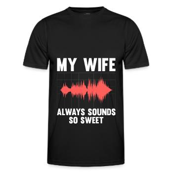 Tontechniker Sound Audio Engineer - Männer Funktions-T-Shirt - Schwarz - Vorne - AI Model Male 178 dark (178cm)