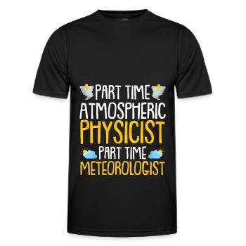 Physicien physicien - T-shirt sport Homme - noir - Devant - AI Model Male 178 dark (178cm)