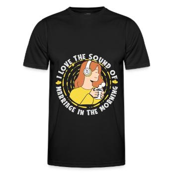 Tontechniker Sound Audio Engineer - Männer Funktions-T-Shirt - Schwarz - Vorne - AI Model Male 178 dark (178cm)