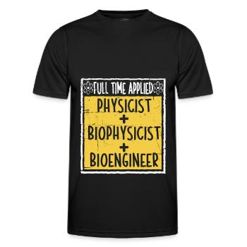 Physicien physicien - T-shirt sport Homme - noir - Devant - AI Model Male 178 dark (178cm)