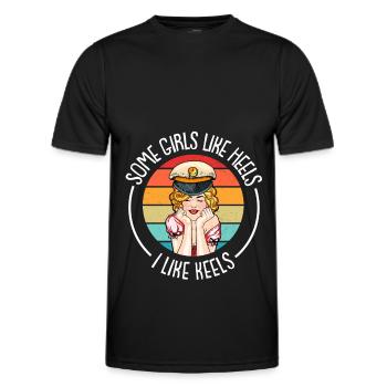 Seglen Segelboot Segler - Männer Funktions-T-Shirt - Schwarz - Vorne - AI Model Male 178 dark (178cm)