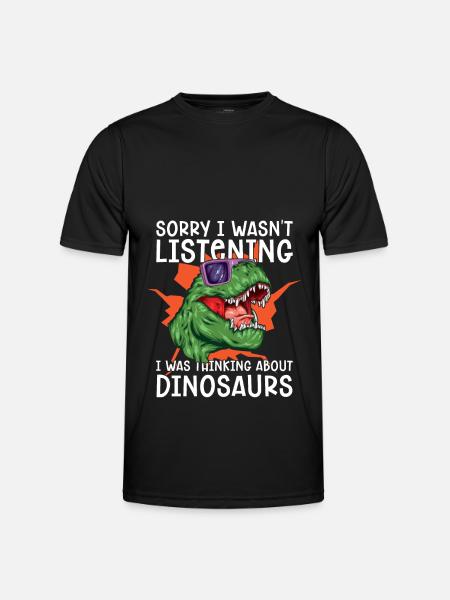 Dinosaur Dino Paleonthologist - Men's Functional T-Shirt - black