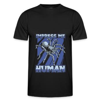 Spinne Haustier - Männer Funktions-T-Shirt - Schwarz - Vorne - AI Model Male 178 dark (178cm)