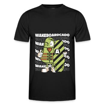Wakeboarden Wakeboarding Wakeboard - Männer Funktions-T-Shirt - Schwarz - Vorne - AI Model Male 178 dark (178cm)