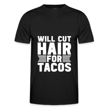 Coiffeur Coiffeur Coiffure Coiffure Coiffure Coiffure - T-shirt sport Homme - noir - Devant - AI Model Male 178 dark (178cm)