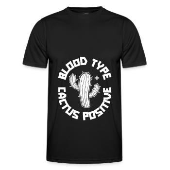 Kaktus Strauch Kakteen Stachelig Garten Gärtner - Männer Funktions-T-Shirt - Schwarz - Vorne - AI Model Male 178 dark (178cm)