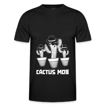 Kaktus Strauch Kakteen Stachelig Garten Gärtner - Männer Funktions-T-Shirt - Schwarz - Vorne - AI Model Male 178 dark (178cm)