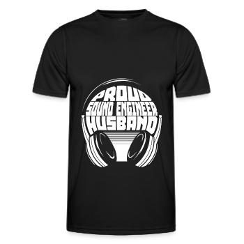 Tontechniker Sound Audio Engineer - Männer Funktions-T-Shirt - Schwarz - Vorne - AI Model Male 178 dark (178cm)