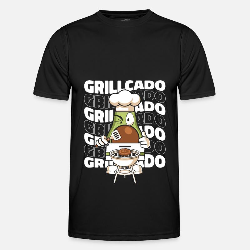 Grill grill master BBQ - Men's Functional T-Shirt - black