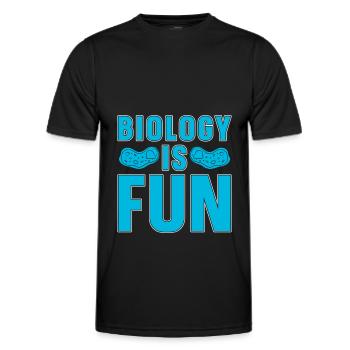 Biology Biologist Scientist - Men's Functional T-Shirt - black - Front - AI Model Male 178 dark (178cm)