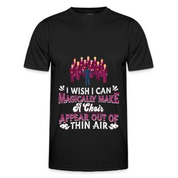 Chor Chorsänger - Männer Funktions-T-Shirt - Schwarz - Vorne - AI Model Male 178 dark (178cm)