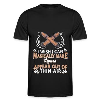 Zigarre - Männer Funktions-T-Shirt - Schwarz - Vorne - AI Model Male 178 dark (178cm)