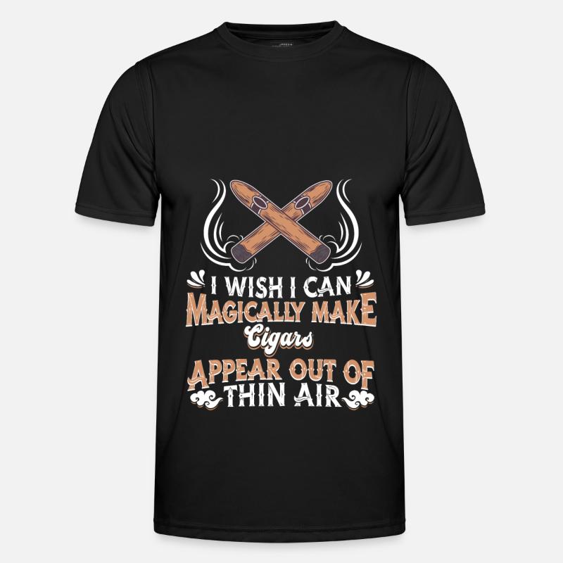 Zigarre - Männer Funktions-T-Shirt - Schwarz