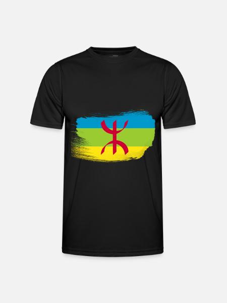 Amazigh - Männer Funktions-T-Shirt - Schwarz