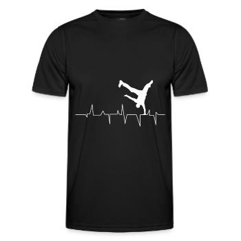 Hip Hop - Männer Funktions-T-Shirt - Schwarz - Vorne - AI Model Male 178 dark (178cm)