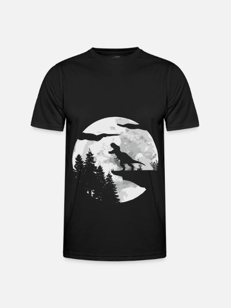 T-Rex Tyrannosaurus Rex - Männer Funktions-T-Shirt - Schwarz