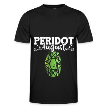 Pierres précieuses - T-shirt sport Homme - noir - Devant - AI Model Male 178 dark (178cm)