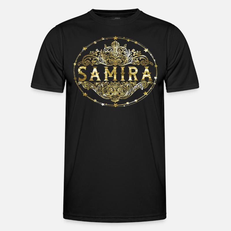 Samira - Männer Funktions-T-Shirt - Schwarz