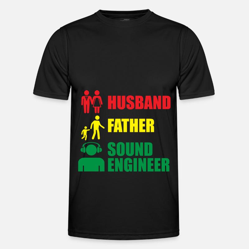 Tontechniker Sound Audio Engineer Männer Funktions-T-Shirt