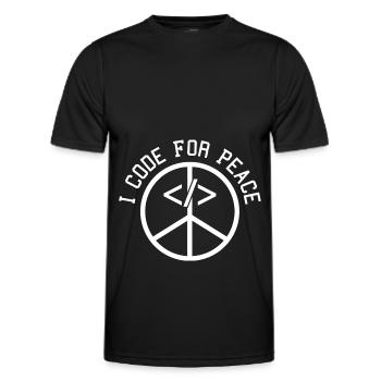 Programmer Coder Software Developer - Men's Functional T-Shirt - black - Front - AI Model Male 178 dark (178cm)