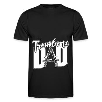 Posaune - Männer Funktions-T-Shirt - Schwarz - Vorne - AI Model Male 178 dark (178cm)