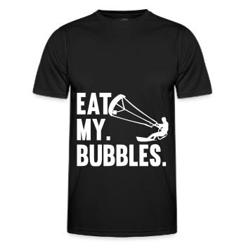 Kitesurfing Kiteboarding Kite Kite Kiten - Men's Functional T-Shirt - black - Front - AI Model Male 178 dark (178cm)