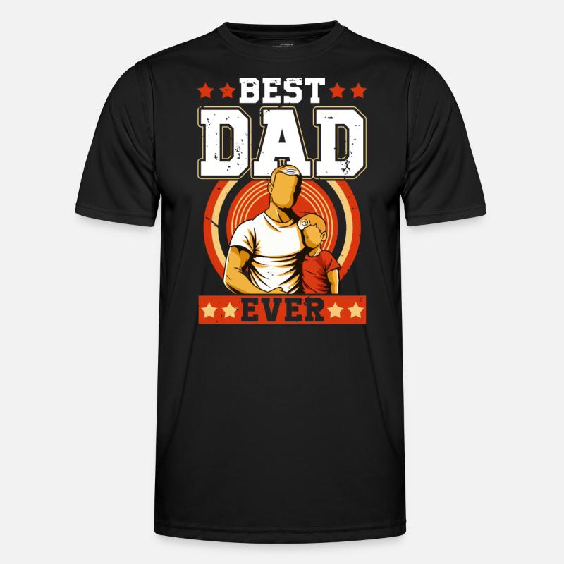 Best Dad Forever - Men's Functional T-Shirt - black